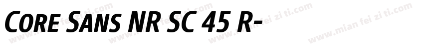 Core Sans NR SC 45 R字体转换